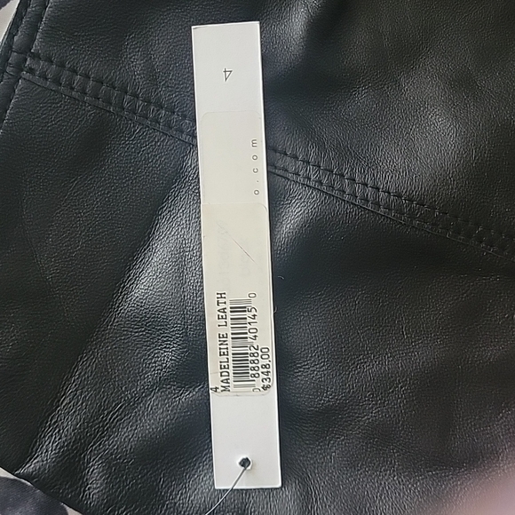 Susana Monaco black leather mini skirt size 4 - Picture 4 of 5